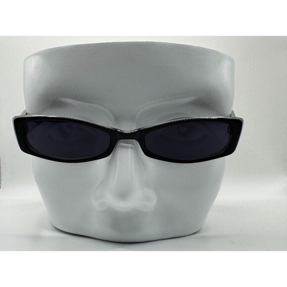 Vintage Y2K Eyeglasses | NOS |  Narrow Black Style | Grey Sun Lens | Mini Specs main image 7